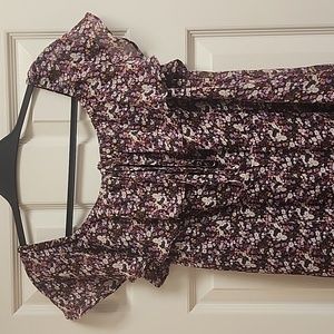 NWT SAM EDELMAN Ditsy Floral Chiffon Maxi Dress - 12